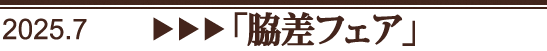脇差フェア